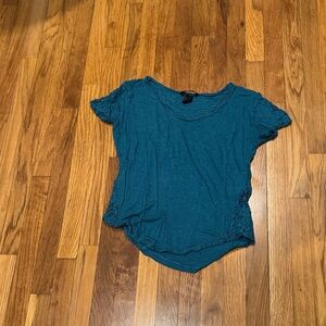 Teal Women's Top W/Lace